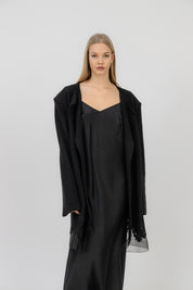  Wool Jacket & Kimono Black Product Amoralle