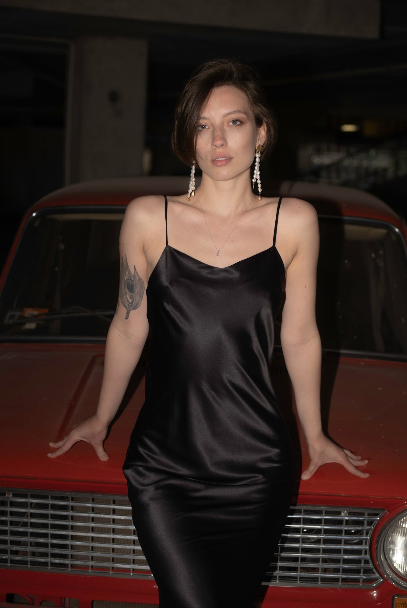  Ambitious Black Midi Slip Product SIA Glamoralle