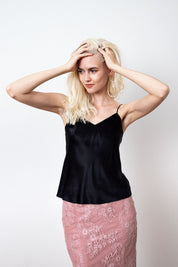  Elysian Silk Top Black Product Amoralle