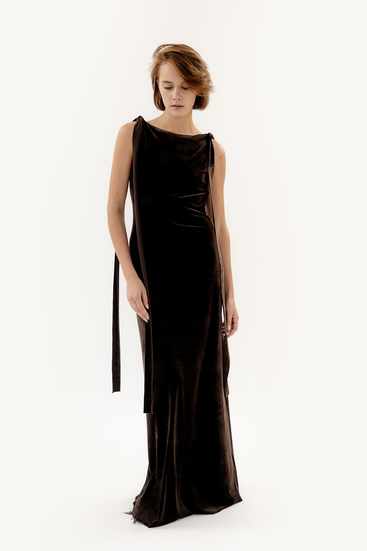 Extraterrestrial Dress Dark Coffee Product Amoralle
