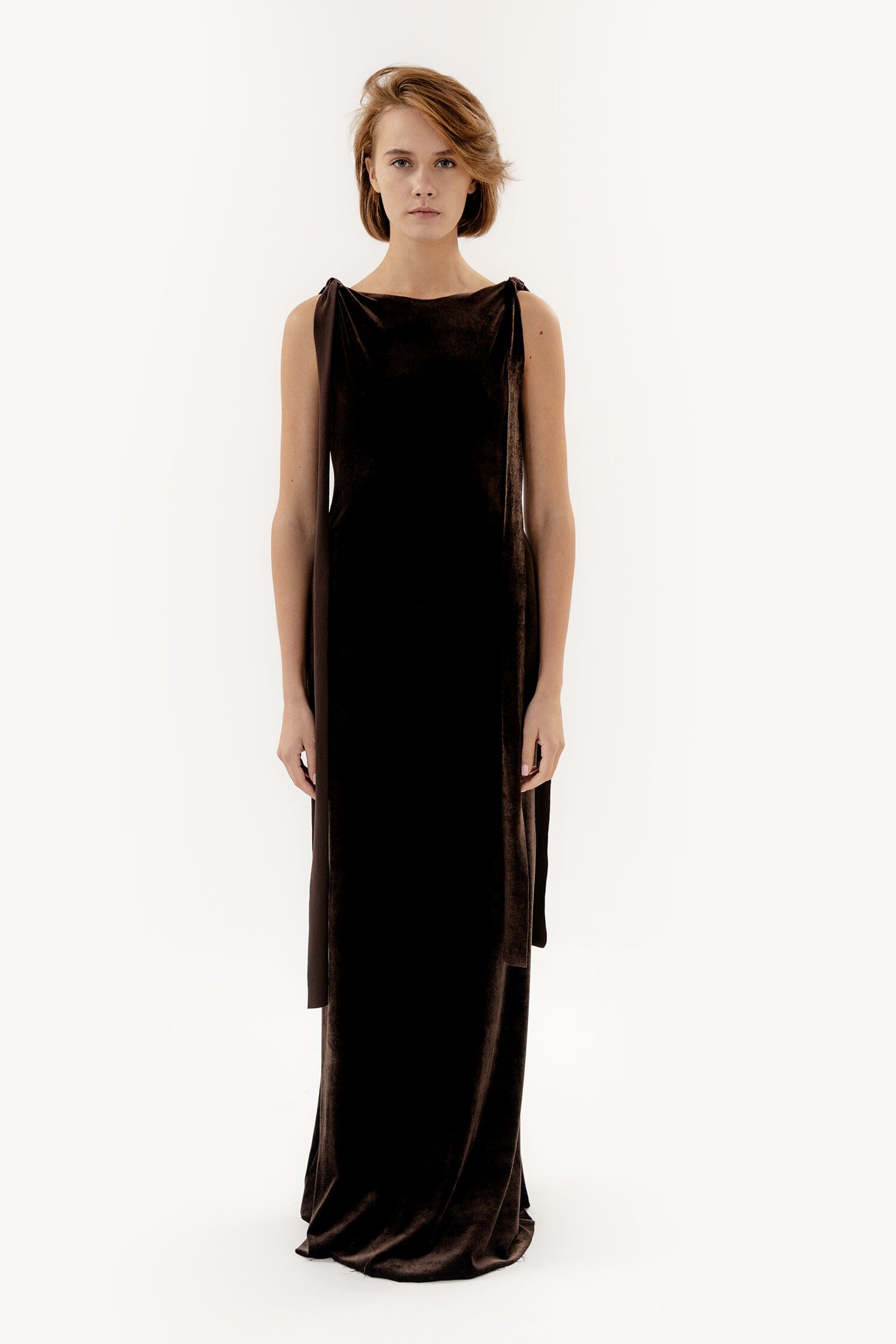  Extraterrestrial Dress Dark Coffee Product Amoralle