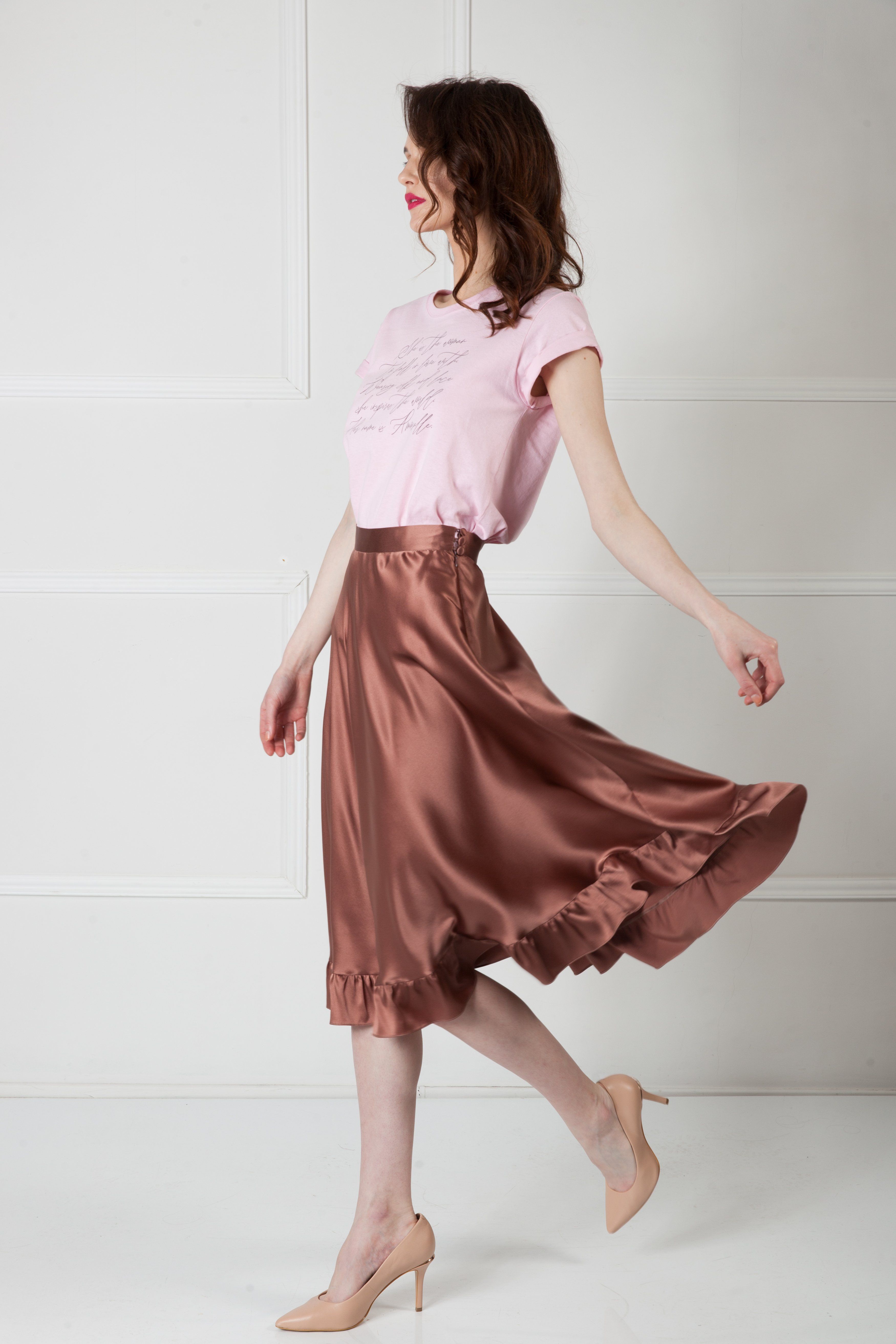  FLIRTY SILK SKIRT Skirt Amoralle