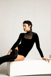  Full Cut Bodysuit Black Product Amoralle