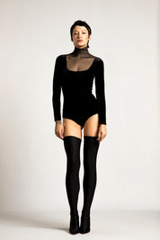  Full Cut Bodysuit Black Product Amoralle