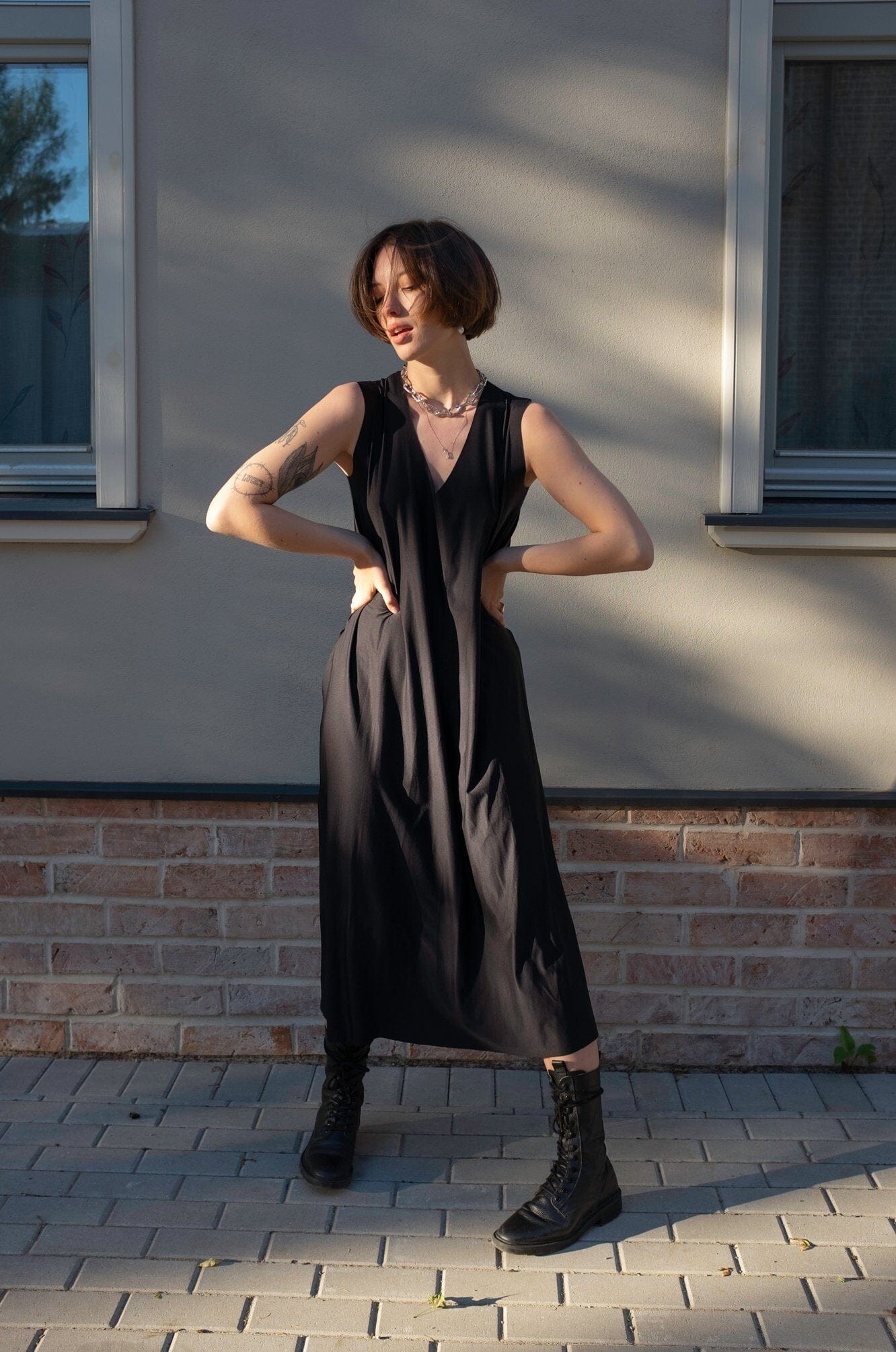  Loose Dress Black Product Amoralle