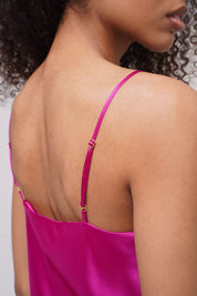  Silk Light Elysian Midi Slip Fuchsia Product SIA Glamoralle