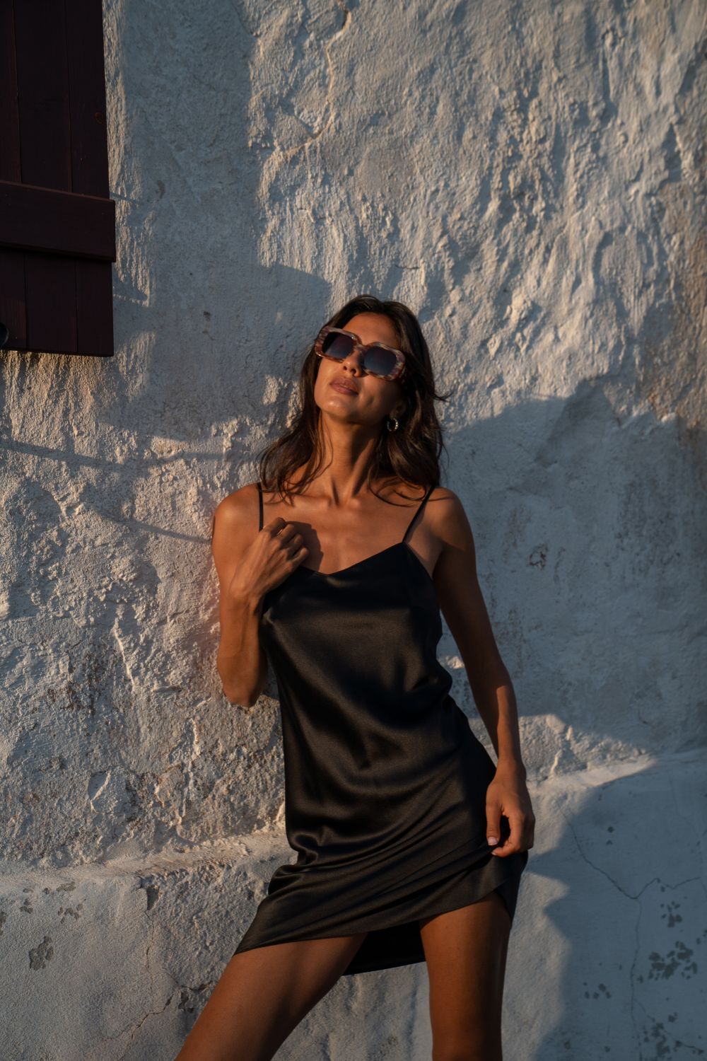  Silk Light Elysian Mini Slip Black Product SIA Glamoralle