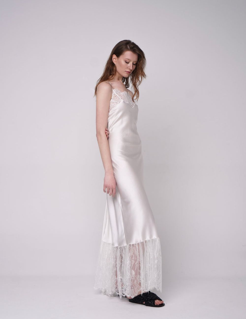  Silk Passion Slip White Product SIA Glamoralle