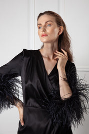  Stargazing Silk Kimono And Trousers Set Product Amoralle