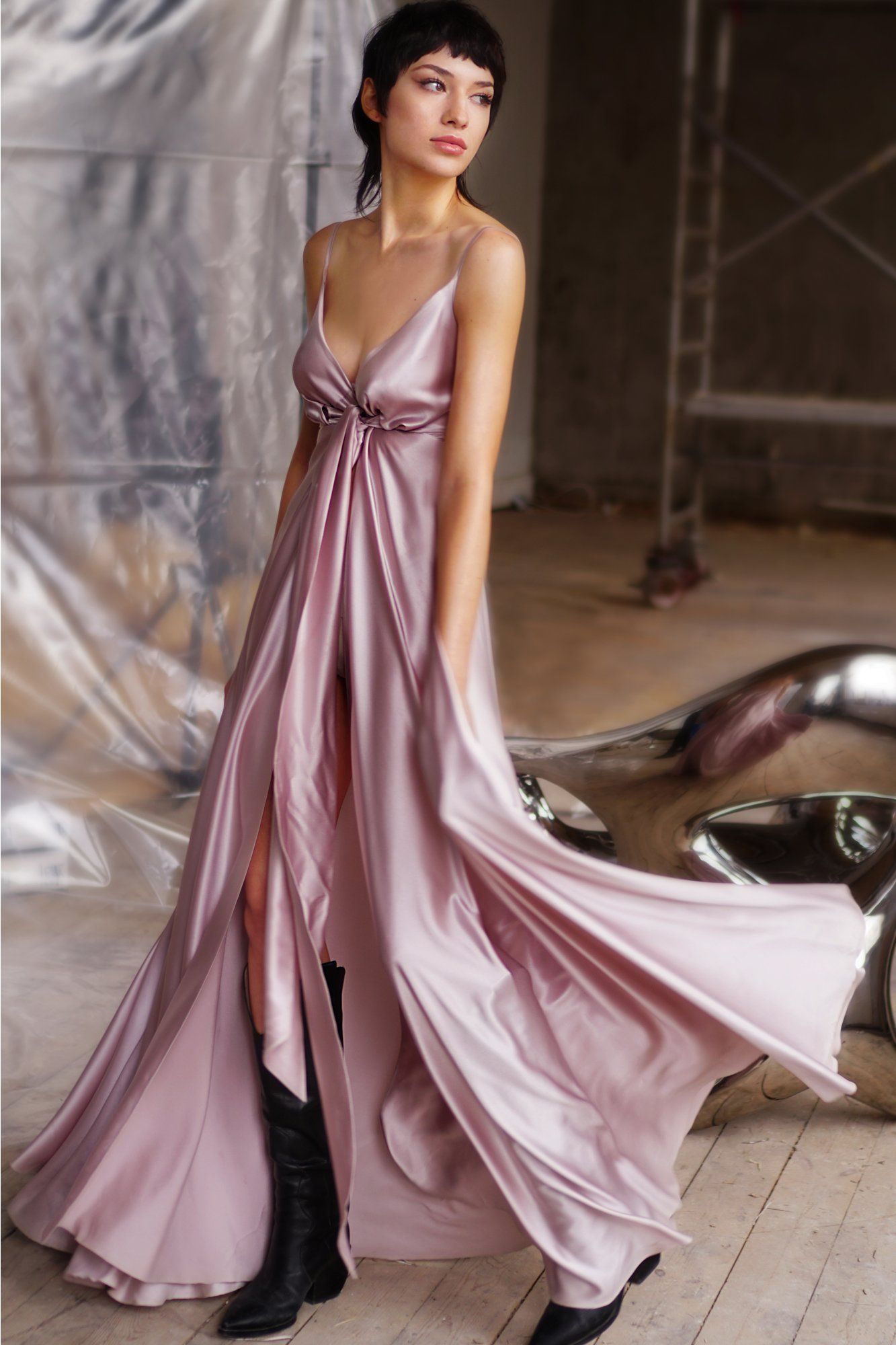 Starlight Love Silk Gown Amoralle