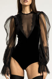  Sugary Bodysuit Black Product Amoralle