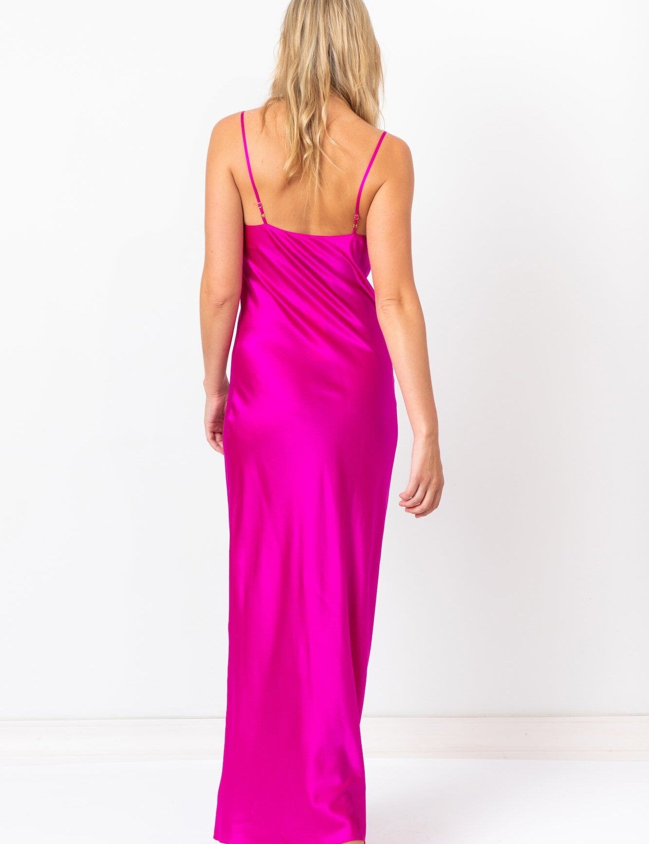  Sweet Music Silk Slip Fuchsia Product Amoralle