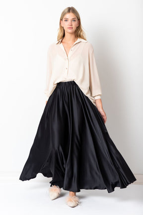  World Class Silk Skirt Black Product SIA Glamoralle