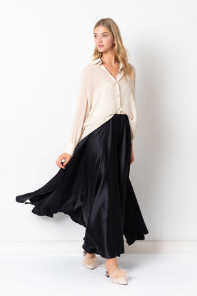 World Class Silk Skirt Black Product SIA Glamoralle