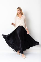  World Class Silk Skirt Black Product SIA Glamoralle