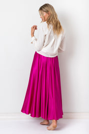  World Class Silk Skirt Fuchsia Product Amoralle