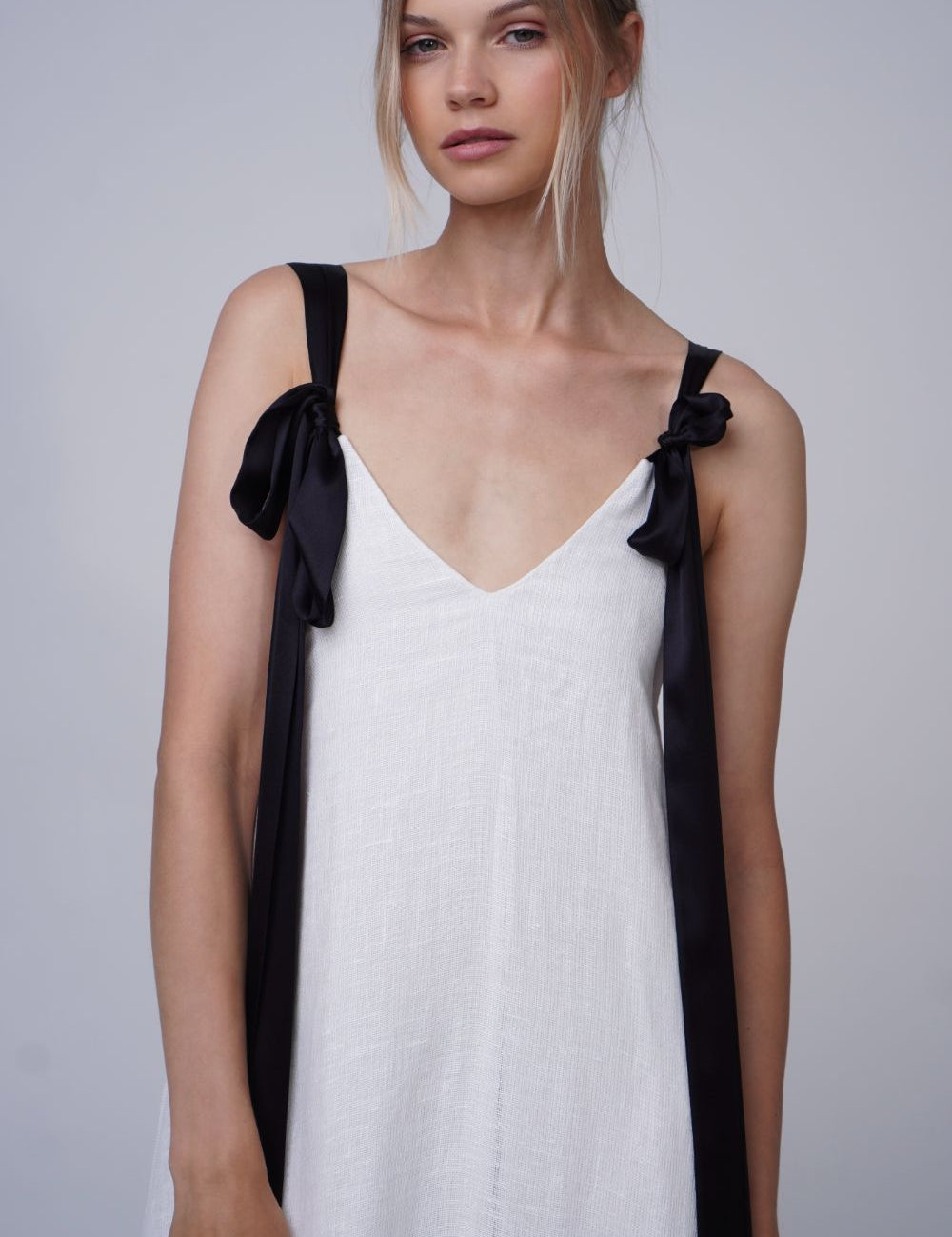  You Make Loving Fun Linen Dress Ivory Product SIA Glamoralle