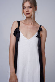  You Make Loving Fun Linen Dress Ivory Product SIA Glamoralle