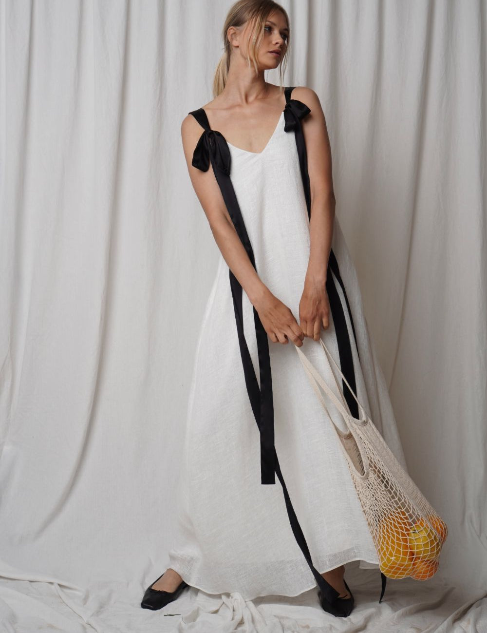 You Make Loving Fun Linen Dress Ivory Product SIA Glamoralle